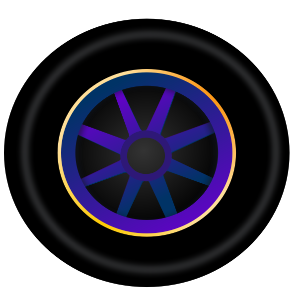 SVG Car wheel vector clip art