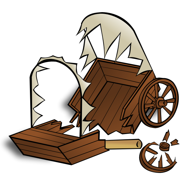 SVG Caravan wreck RPG map symbol vector drawing