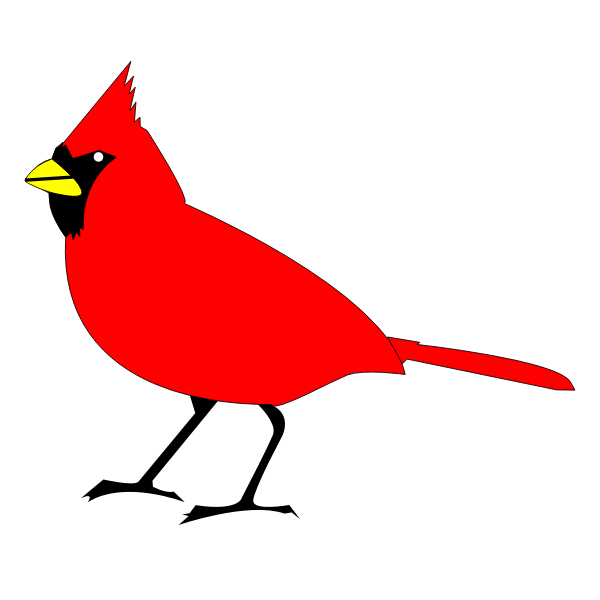 SVG Cardinal bird vector clip art