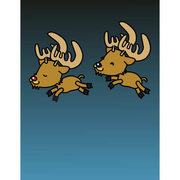 SVG Caribou colored