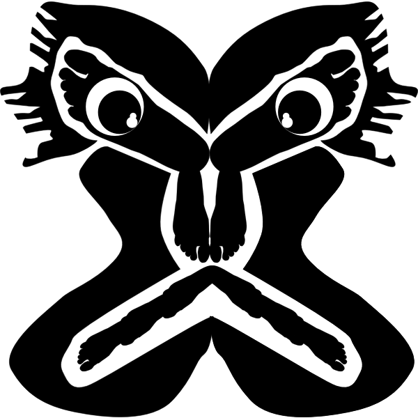 SVG Caricature cartoon face monochrome art
