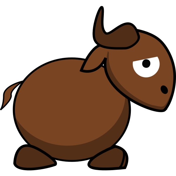 SVG Caricature image of a gnu