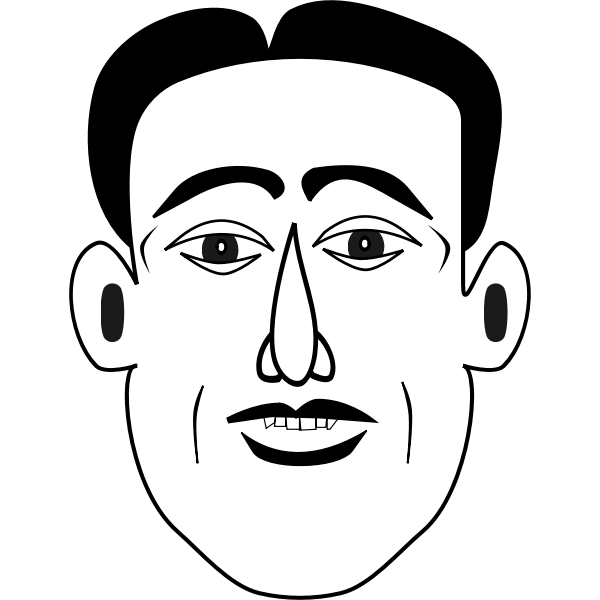 SVG Caricature man vector illustration