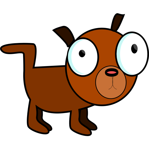 SVG Caricature of a dog