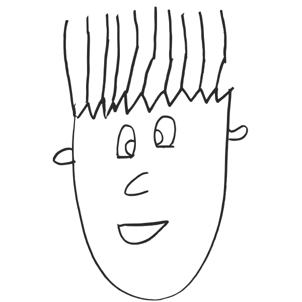 SVG Caricature young man