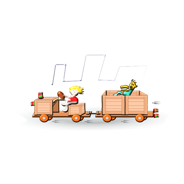 SVG carrinho de madeira