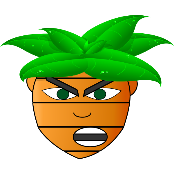 SVG Carrot man039s head