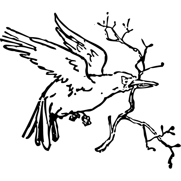 SVG carrying a branch