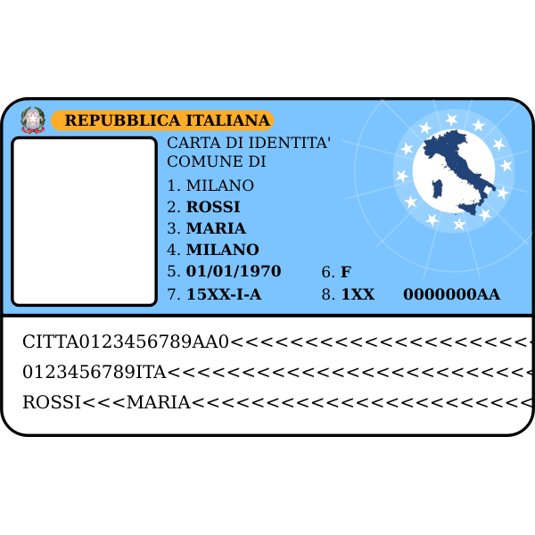 SVG Carta d039identit - ID card