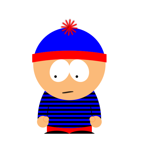 SVG Cartmen character from South Park vector image