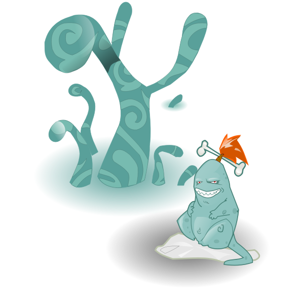 SVG Cartoon alien image