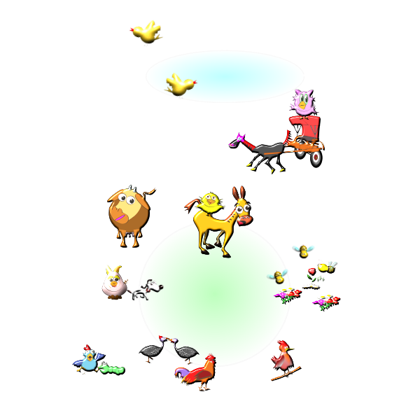 SVG Cartoon animal farm