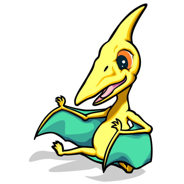 SVG Cartoon baby dragon