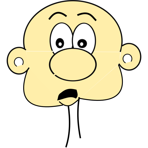 SVG Cartoon bald man