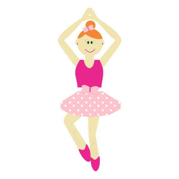SVG Cartoon Ballerina