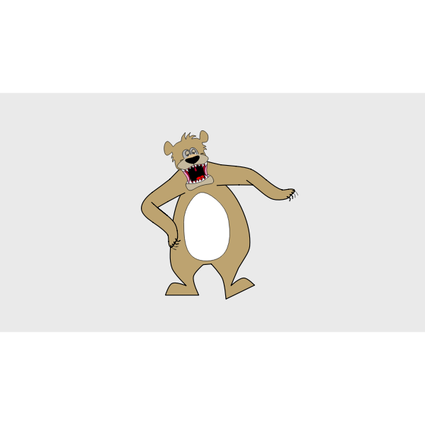 SVG Cartoon bear