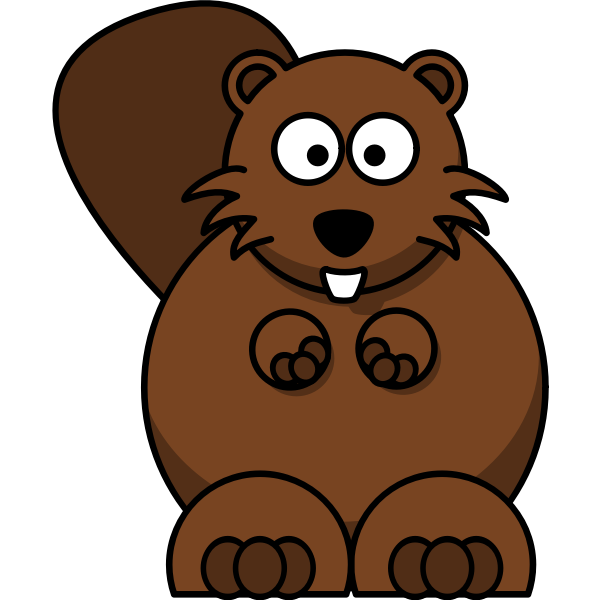 SVG Cartoon beaver