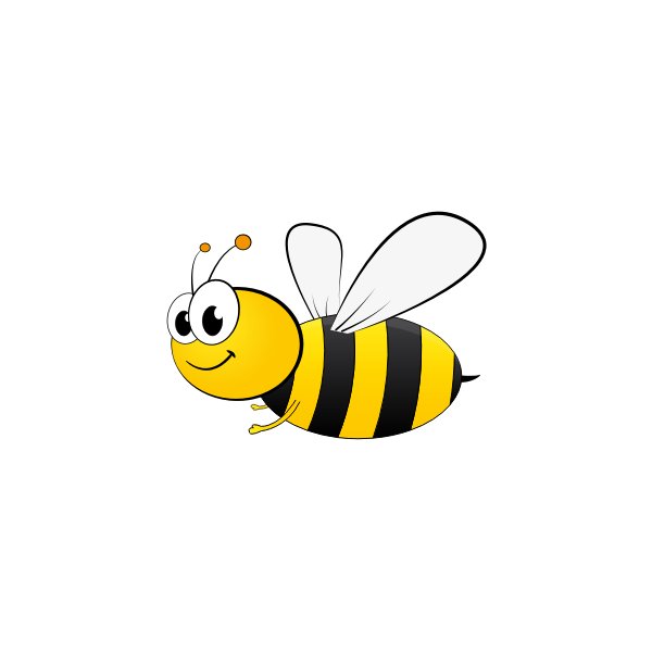 SVG Cartoon bee image