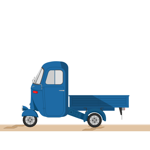SVG Cartoon blue truck