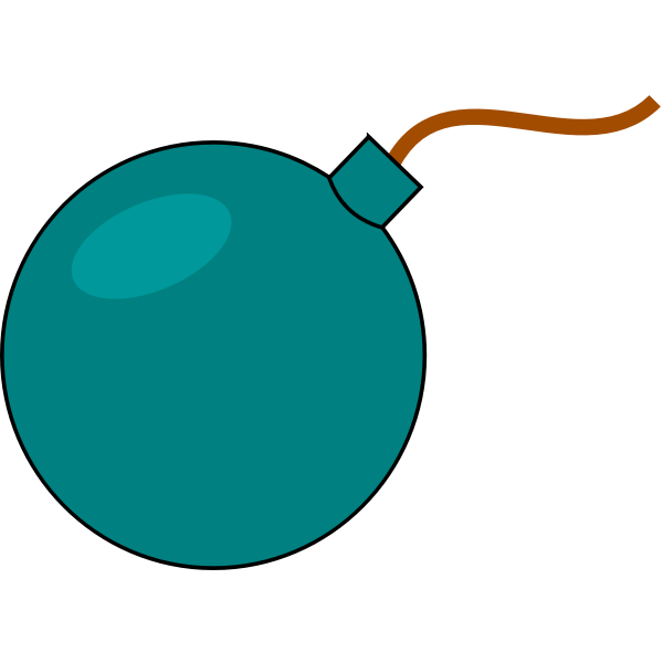 SVG cartoon bomb