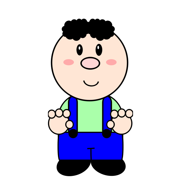 SVG Cartoon boy