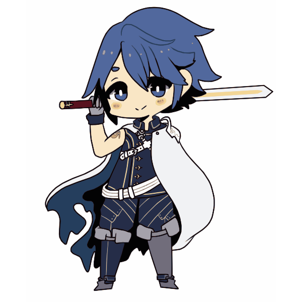 SVG Cartoon boy with Sword