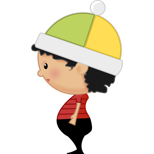 SVG Cartoon boy039s profile