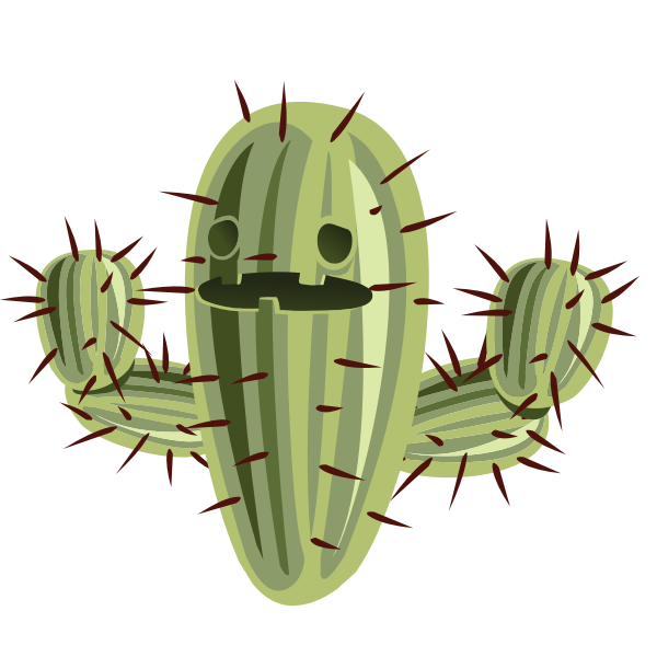 SVG Cartoon cactus