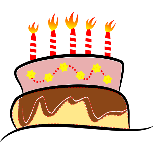 SVG Cartoon cake