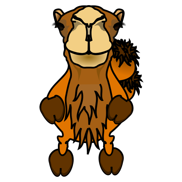 SVG Cartoon camel