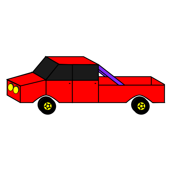 SVG Cartoon Car Vector Art