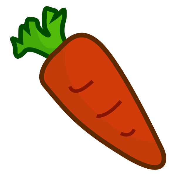 SVG Cartoon carrot