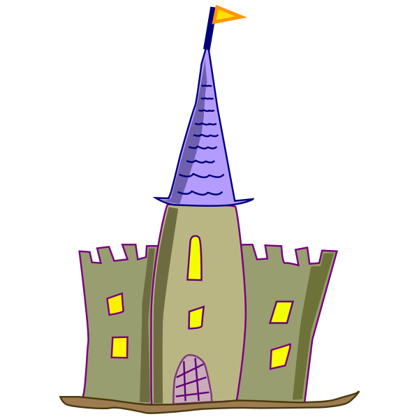 SVG Cartoon castle