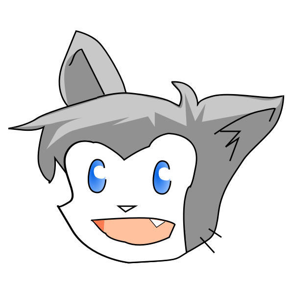 SVG Cartoon cat clip art