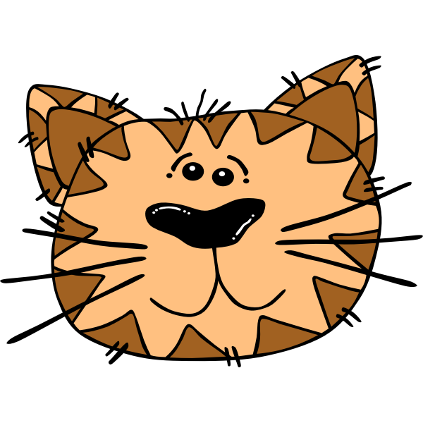SVG Cartoon Cat Face
