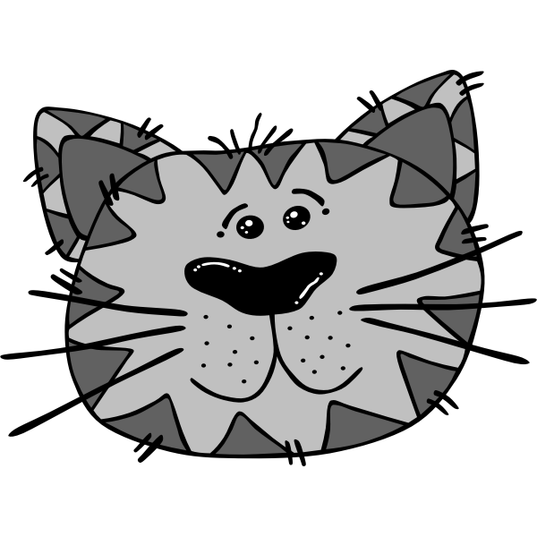 SVG Cartoon Cat Face