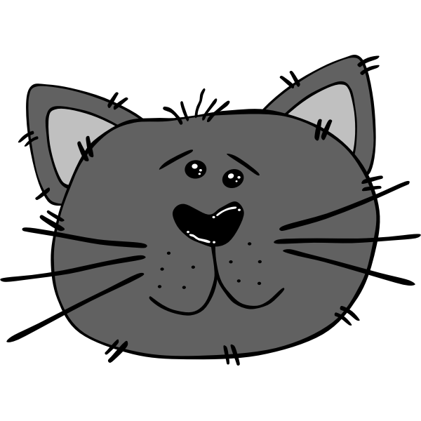 SVG Cartoon Cat Face