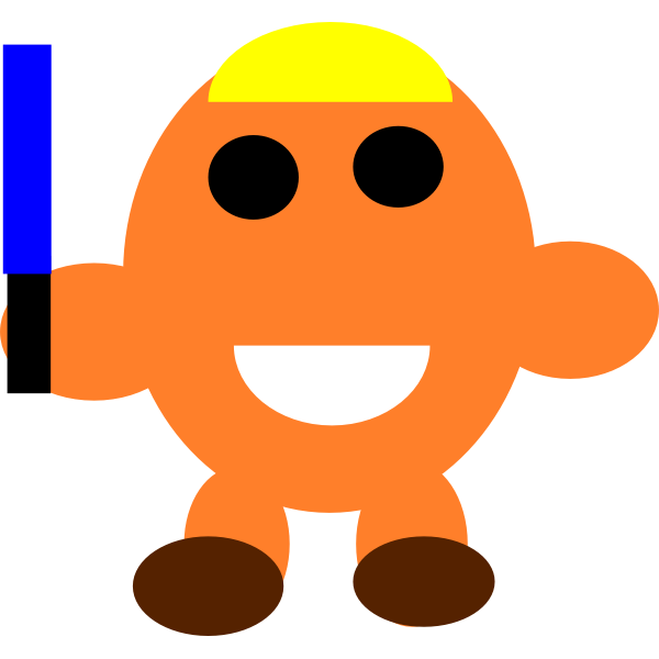 SVG Cartoon character emoticon