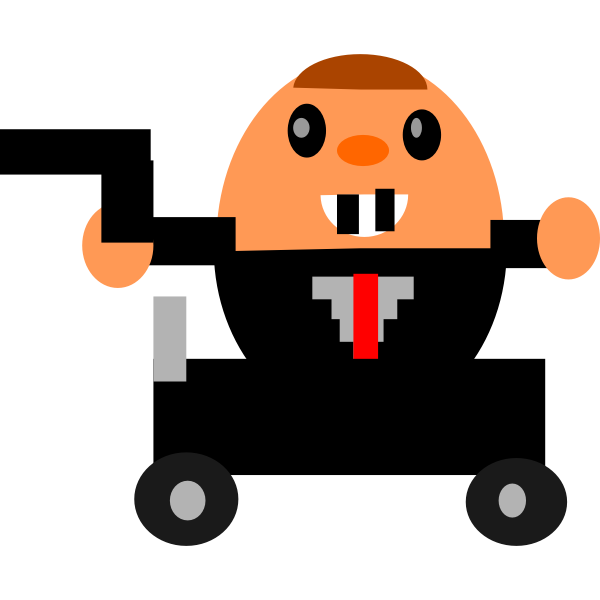 SVG Cartoon character spy
