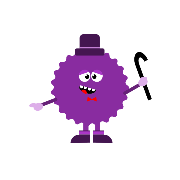 SVG Cartoon circle monster