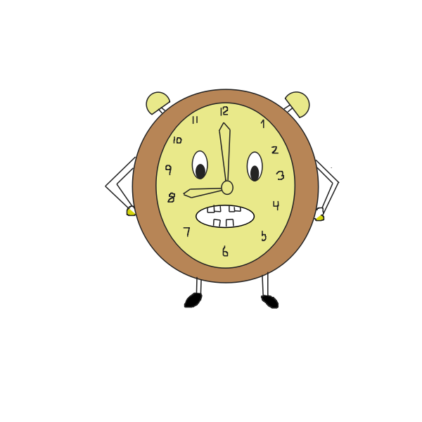 SVG Cartoon clock