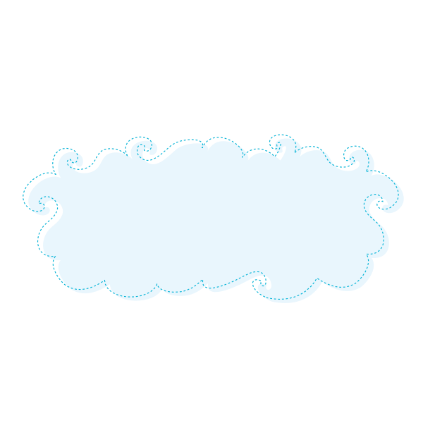 SVG Cartoon cloud