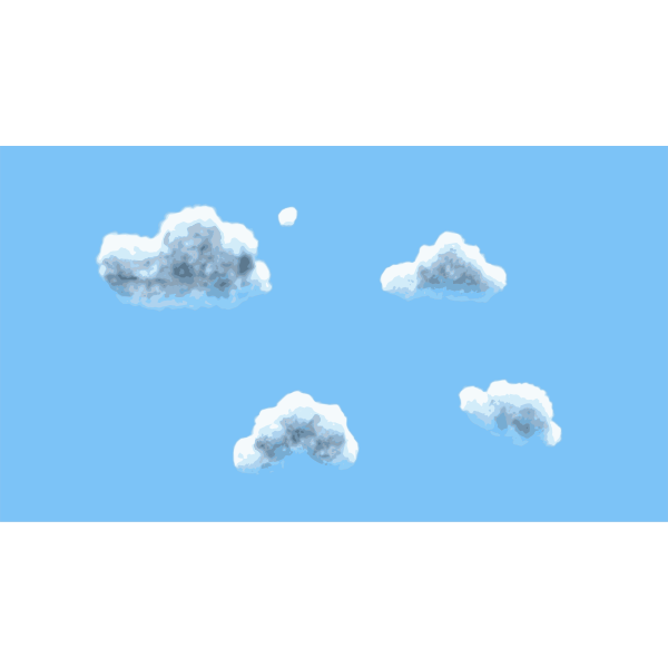 SVG Cartoon clouds