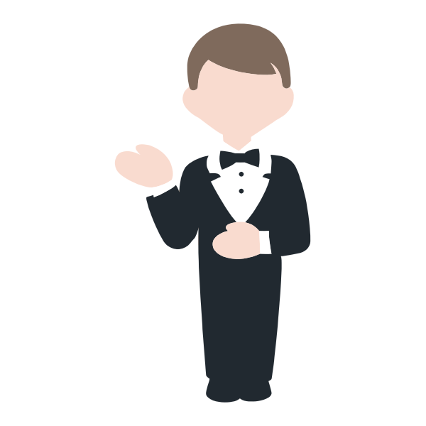 SVG Cartoon concierge
