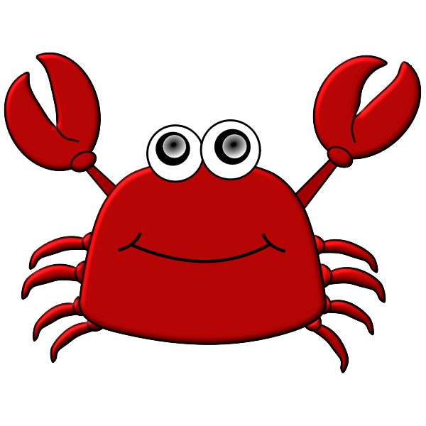 SVG Cartoon Crab