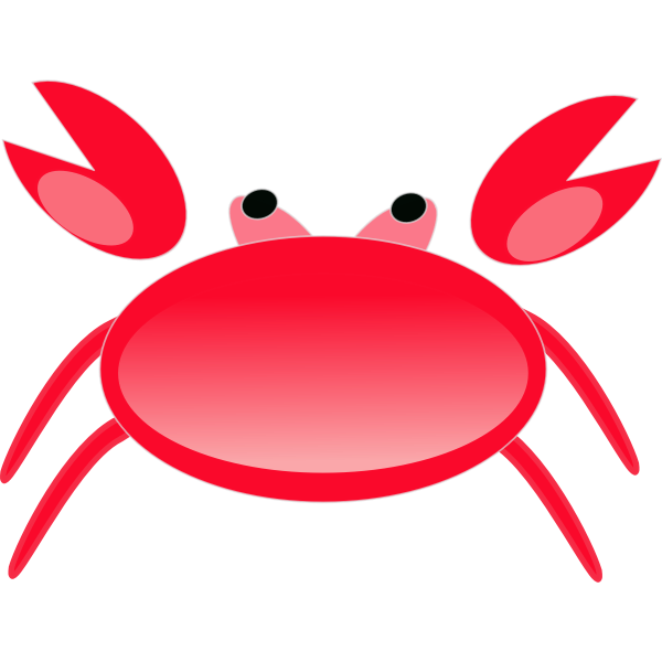 SVG Cartoon crab
