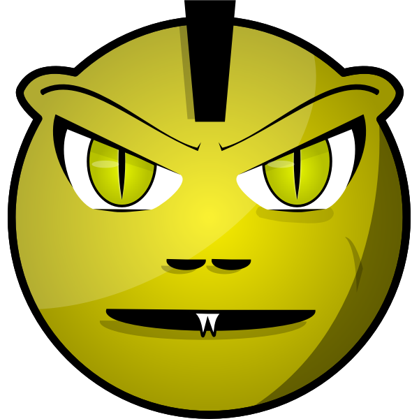 SVG Cartoon devil face