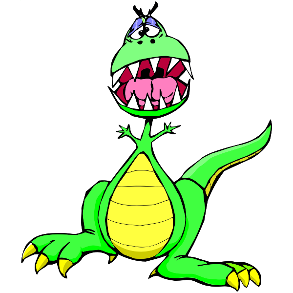 SVG Cartoon dino image