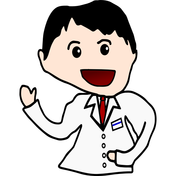 SVG Cartoon doctor vector image