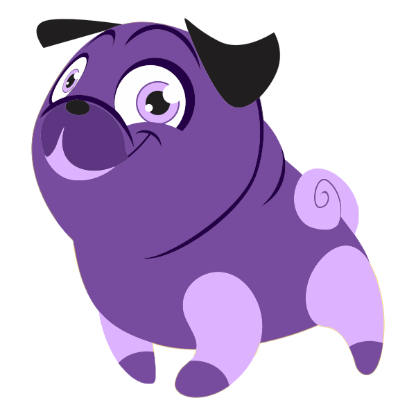 SVG Cartoon Dog Illustration